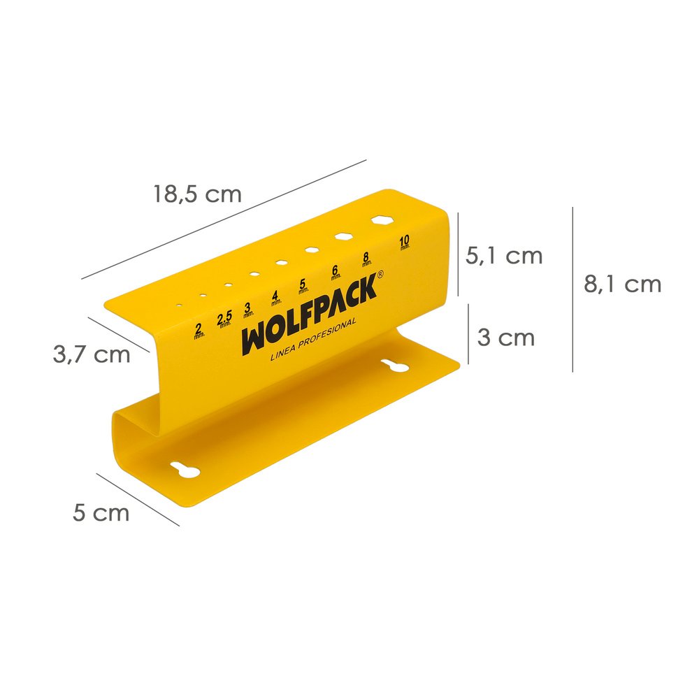 Soporte Para Llaves Allen Mango T Con Capacidad Para 8 Llaves, Organizador Llaves Allen - Imagen 3