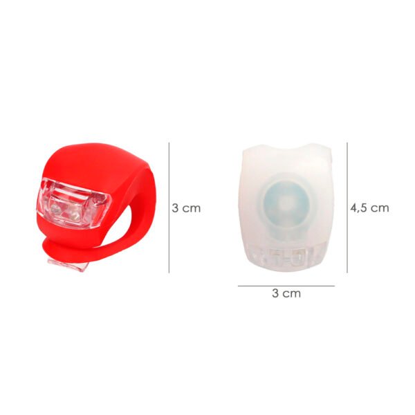 Kit Luces Led Bicicleta 2 Luces Basic. LED para bici, Luz para patin, Luz de posición, Luces bicicleta, LEDs bicicleta - Imagen 2