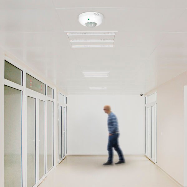 Detector De Movimiento Por Infrarrojos Con Sensor Crepuscular 360°. Ajustable - Imagen 7
