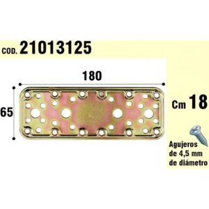 Soporte Para Madera Placa Bicromatada 65x180 mm.
