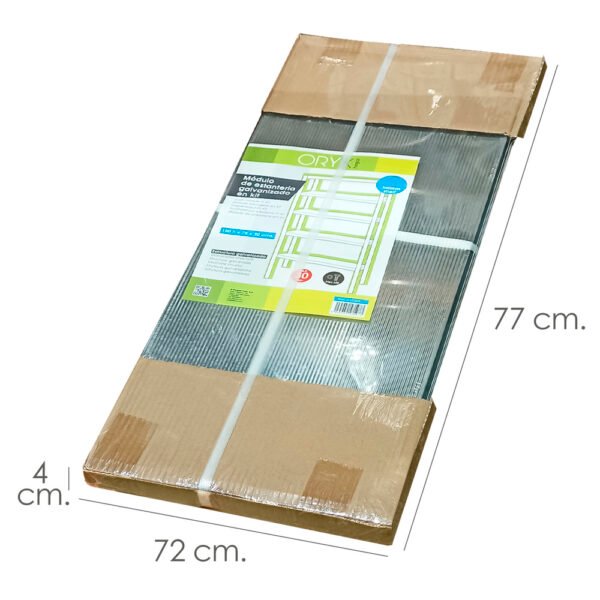 Estanteria Acero Galvanizado con 5 Baldas 150x75x30 cm. Baldas ajustables. Peso maximo 150 Kg. - Imagen 3
