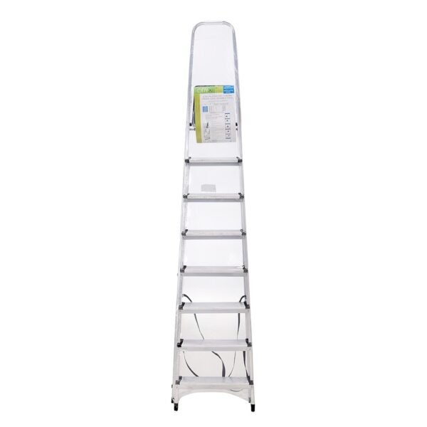 Oryx Escalera Aluminio 8 Peldaños Plegable, Uso doméstico, Antideslizante, Ligera y Resistente - Imagen 2