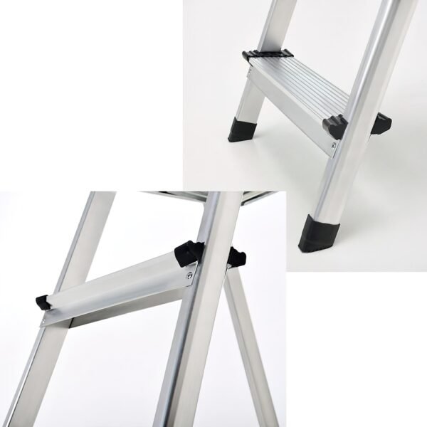 Oryx Escalera Aluminio 8 Peldaños Plegable, Uso doméstico, Antideslizante, Ligera y Resistente - Imagen 5